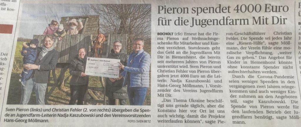 Bericht Jugendfarm Mit Dir